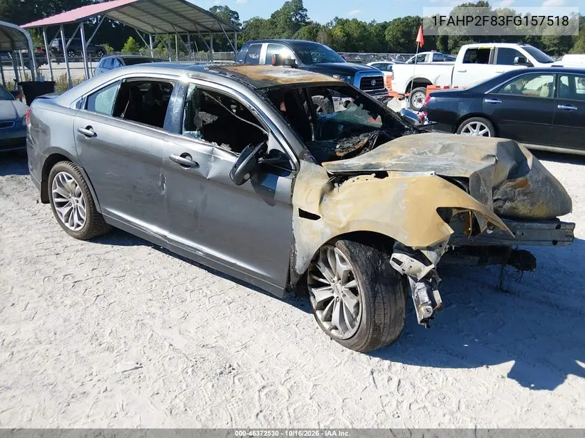 FORD TAURUS 2015, VIN 1FAHP2F83FG157518