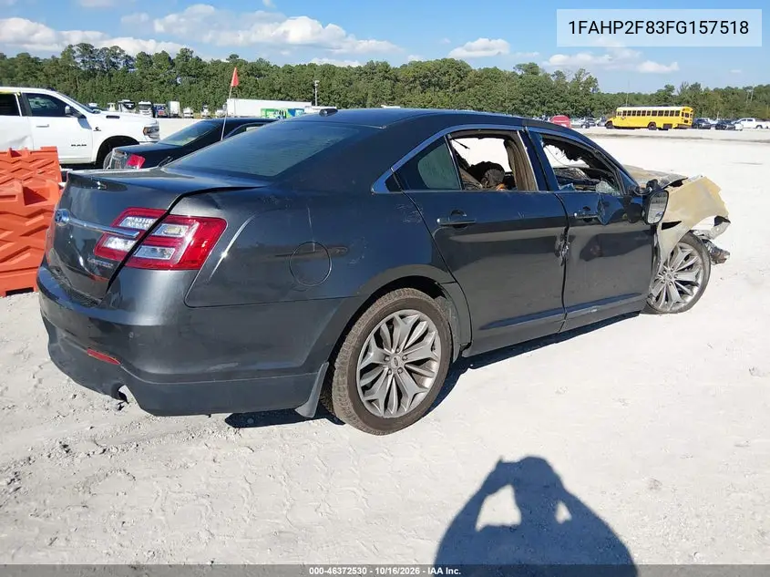 2015 FORD TAURUS VIN 1FAHP2F83FG157518 — фото 4