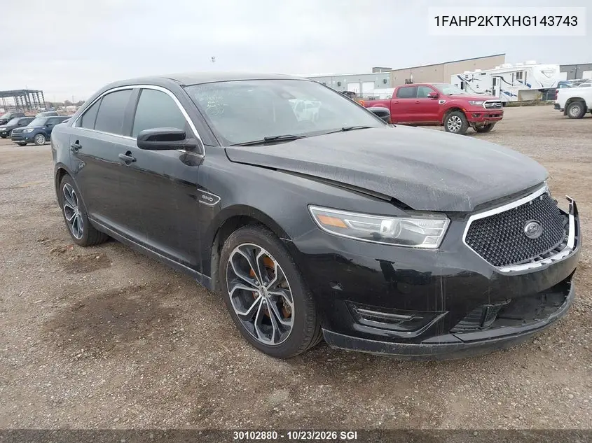 FORD TAURUS 2017, VIN 1FAHP2KTXHG143743