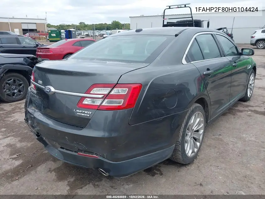 2017 FORD TAURUS VIN 1FAHP2F80HG104424 — фото 4