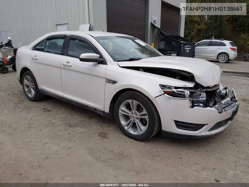 FORD TAURUS 2017, VIN 1FAHP2H81HG138661
