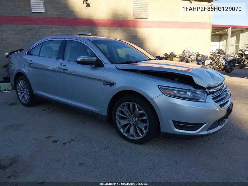 FORD TAURUS 2017, VIN 1FAHP2F86HG129070