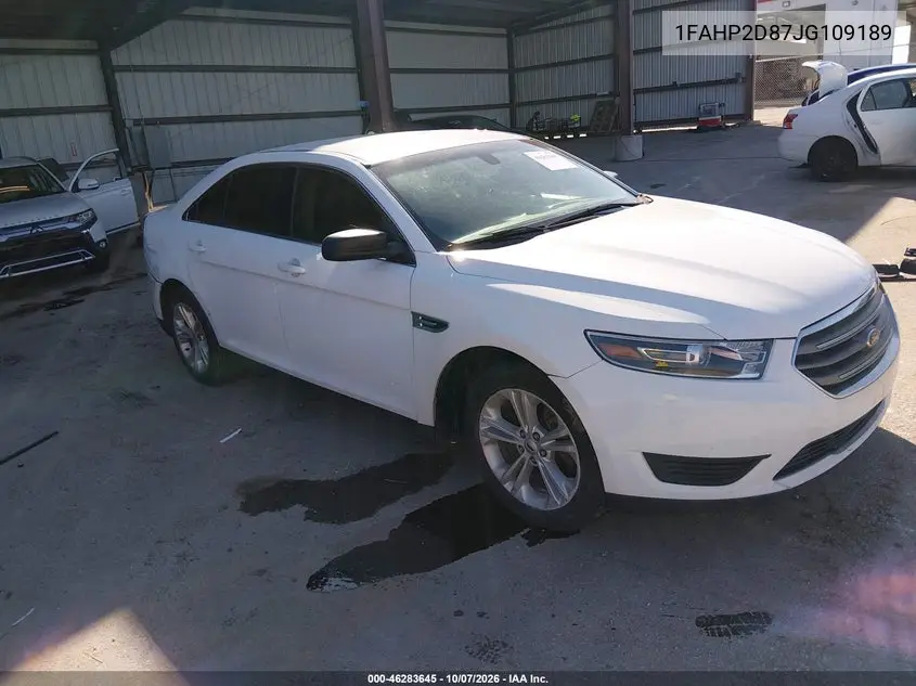 FORD TAURUS 2018, VIN 1FAHP2D87JG109189