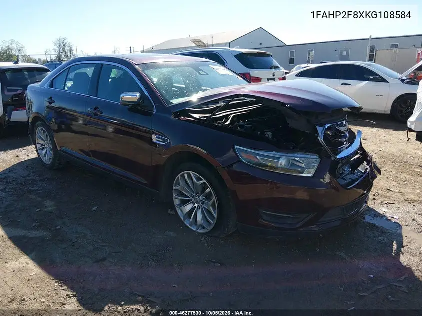 FORD TAURUS 2019, VIN 1FAHP2F8XKG108584