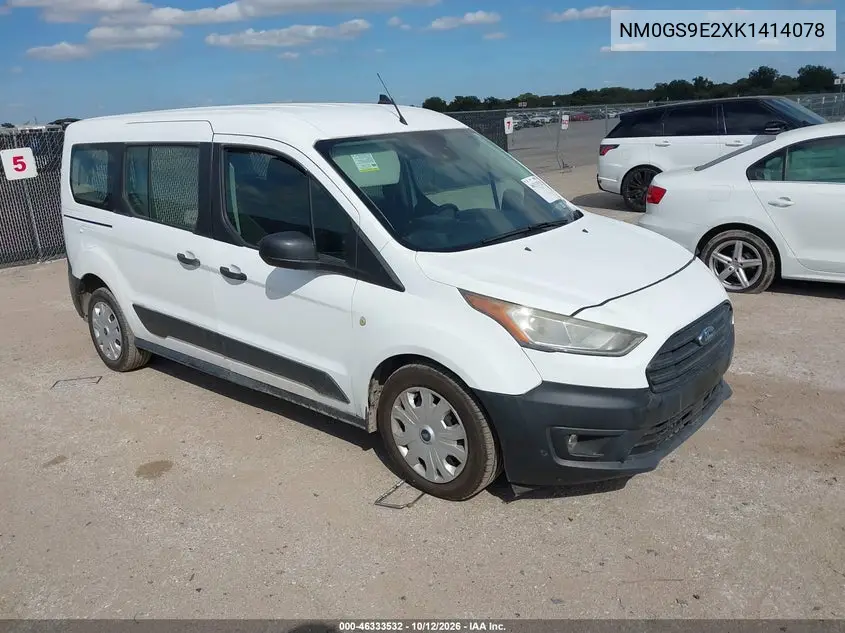 FORD TRANSIT CONNECT 2019, VIN NM0GS9E2XK1414078