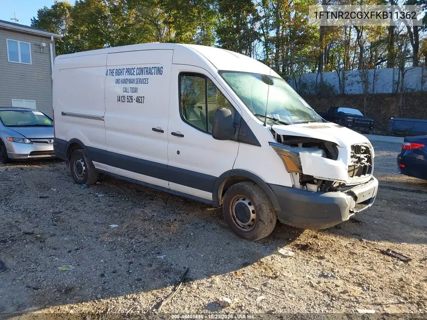 FORD TRANSIT 2015, VIN 1FTNR2CGXFKB11362
