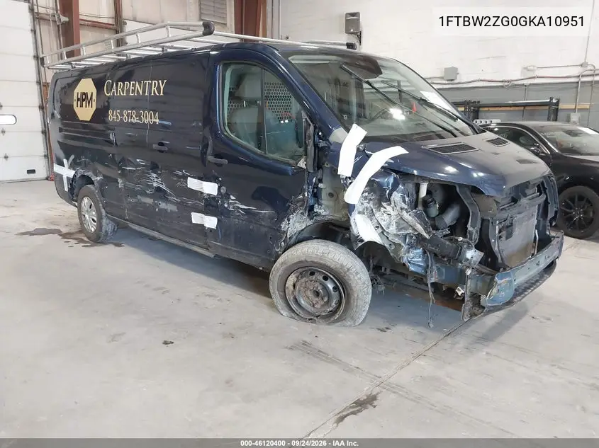 FORD TRANSIT 2016, VIN 1FTBW2ZG0GKA10951