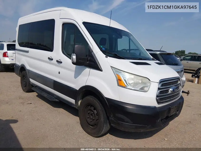 FORD TRANSIT 2016, VIN 1FDZK1CM1GKA97645