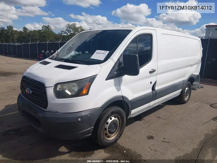 2016 FORD TRANSIT VIN 1FTYR1ZM1GKB14012 — фото 2