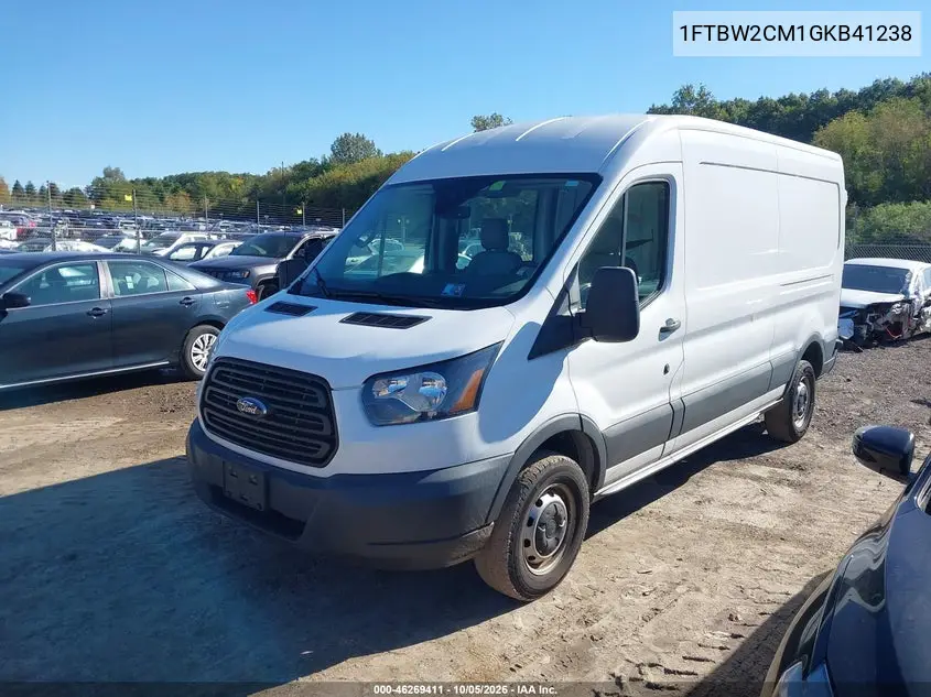 2016 FORD TRANSIT VIN 1FTBW2CM1GKB41238 — фото 2