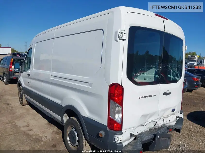 2016 FORD TRANSIT VIN 1FTBW2CM1GKB41238 — фото 3