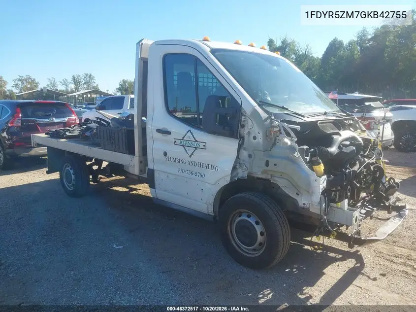FORD TRANSIT 2016, VIN 1FDYR5ZM7GKB42755
