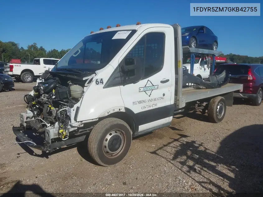 2016 FORD TRANSIT VIN 1FDYR5ZM7GKB42755 — фото 2