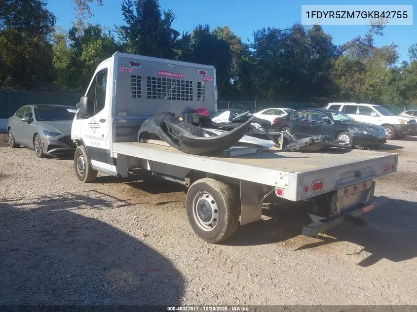 2016 FORD TRANSIT VIN 1FDYR5ZM7GKB42755 — фото 3