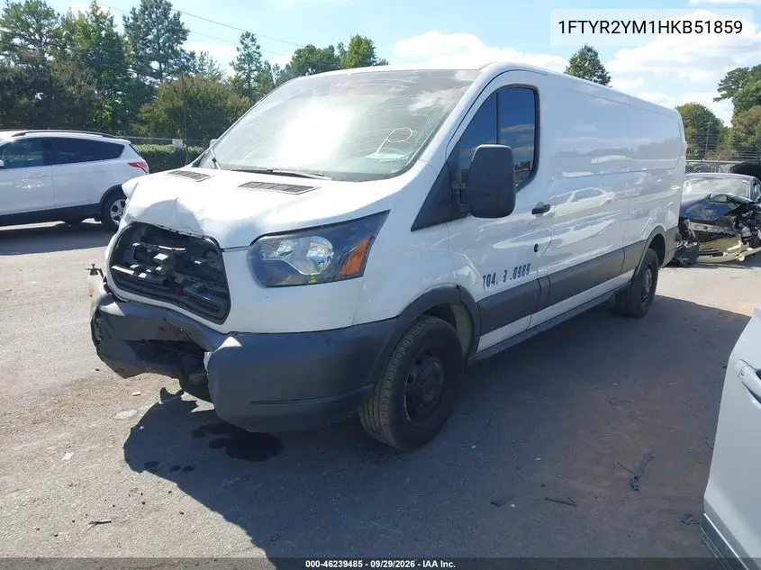 2017 FORD TRANSIT VIN 1FTYR2YM1HKB51859 — фото 2
