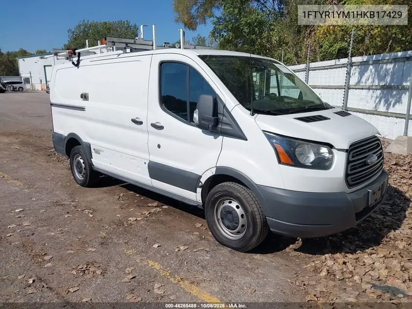 FORD TRANSIT 2017, VIN 1FTYR1YM1HKB17429
