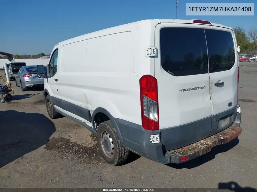 2017 FORD TRANSIT VIN 1FTYR1ZM7HKA34408 — фото 3