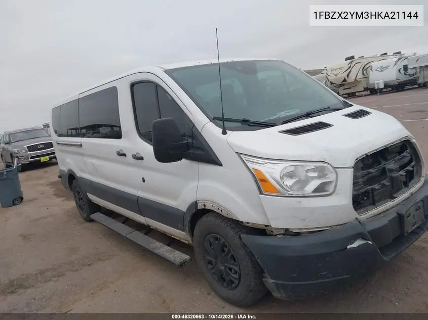 FORD TRANSIT 2017, VIN 1FBZX2YM3HKA21144