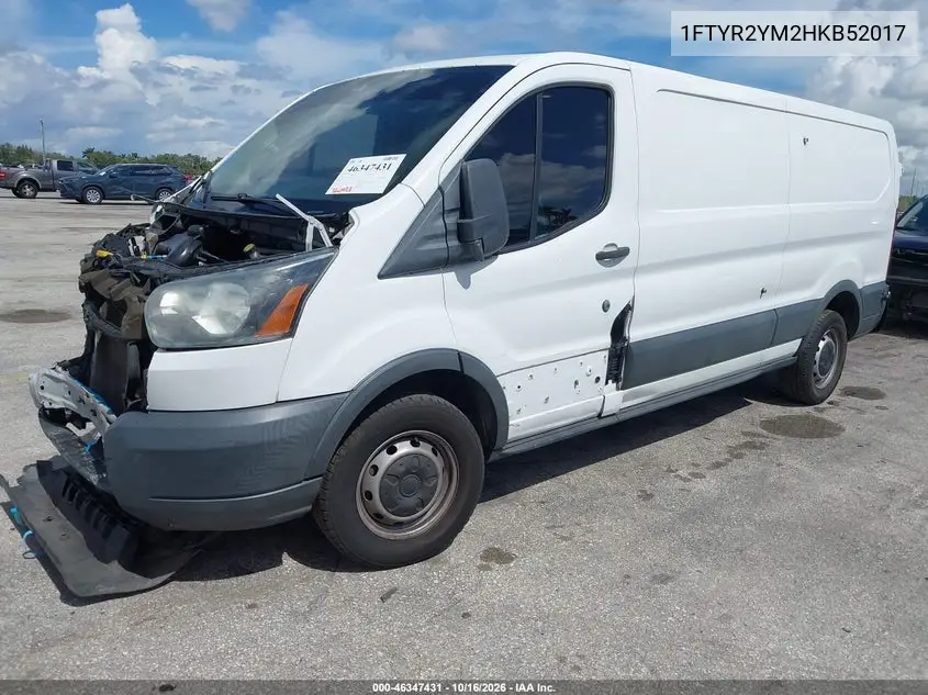 2017 FORD TRANSIT VIN 1FTYR2YM2HKB52017 — фото 2