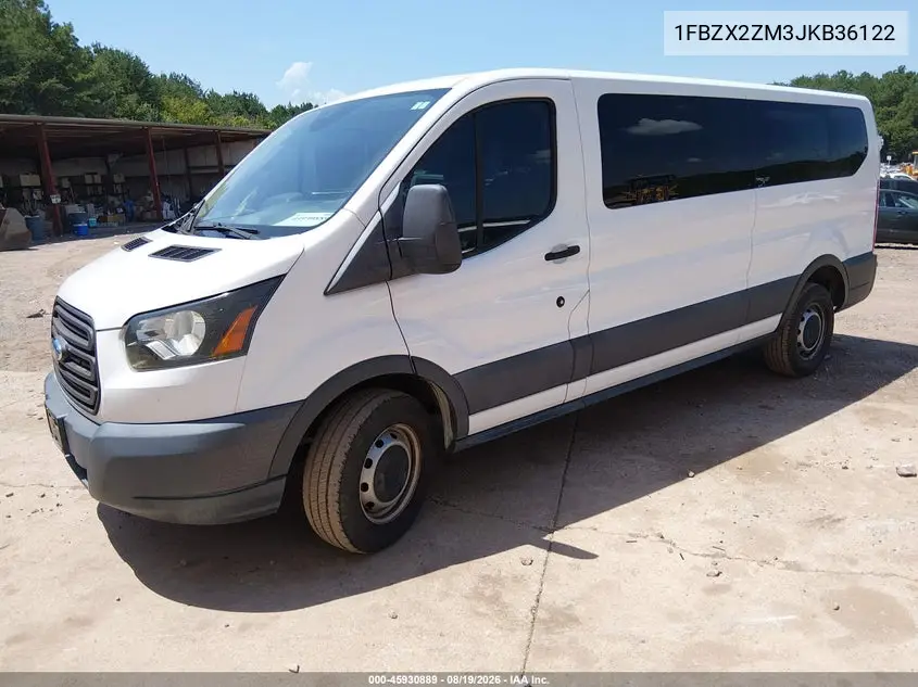 2018 FORD TRANSIT VIN 1FBZX2ZM3JKB36122 — фото 2