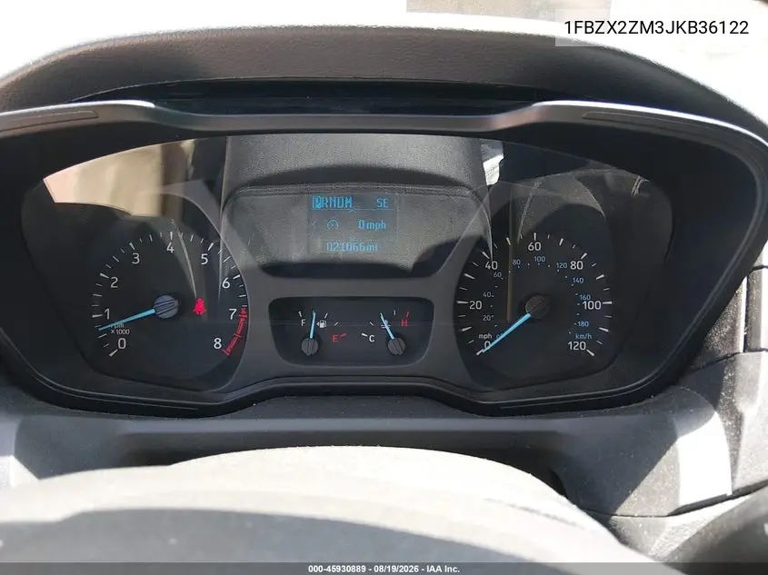 2018 FORD TRANSIT VIN 1FBZX2ZM3JKB36122 — фото 7