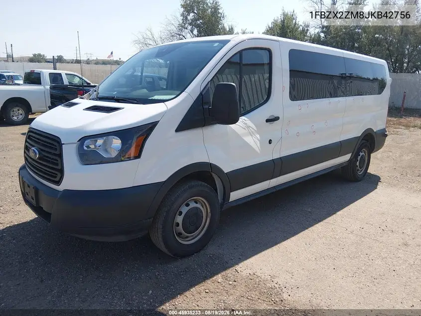 2018 FORD TRANSIT VIN 1FBZX2ZM8JKB42756 — фото 2