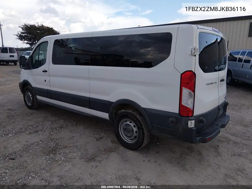 2018 FORD TRANSIT VIN 1FBZX2ZM8JKB36116 — фото 3