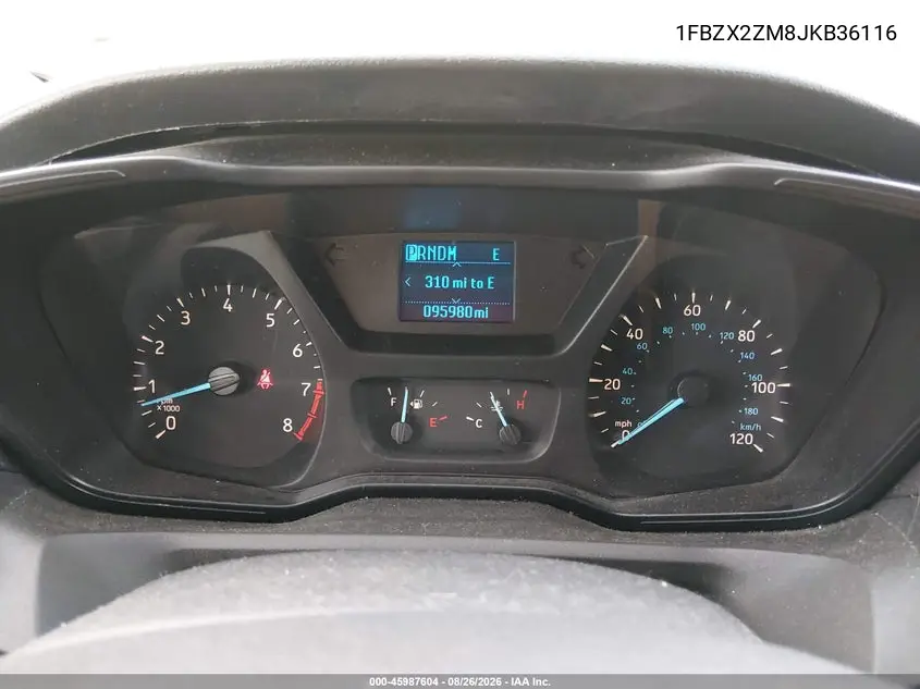 2018 FORD TRANSIT VIN 1FBZX2ZM8JKB36116 — фото 7