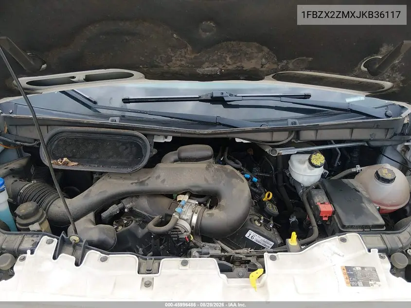 2018 FORD TRANSIT VIN 1FBZX2ZMXJKB36117 — фото 10