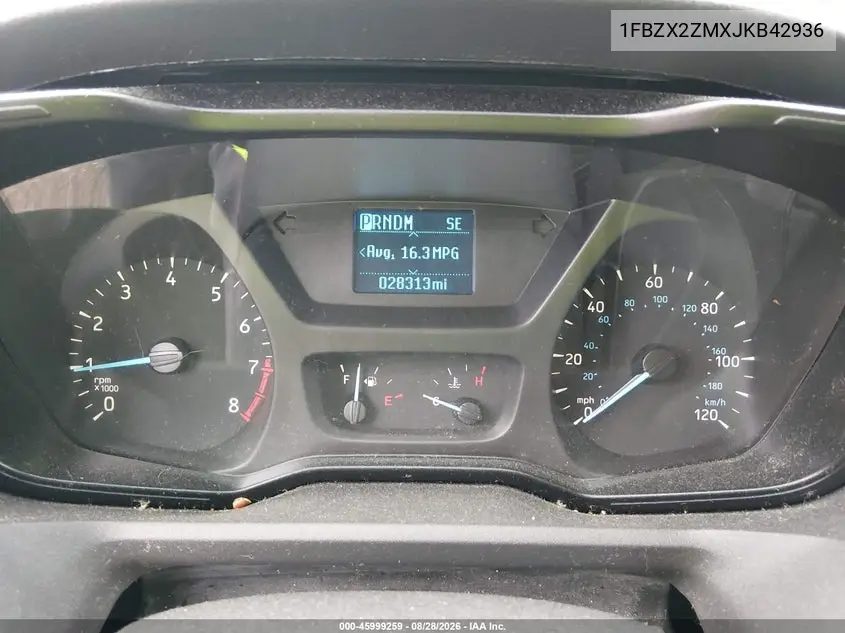 2018 FORD TRANSIT VIN 1FBZX2ZMXJKB42936 — фото 7