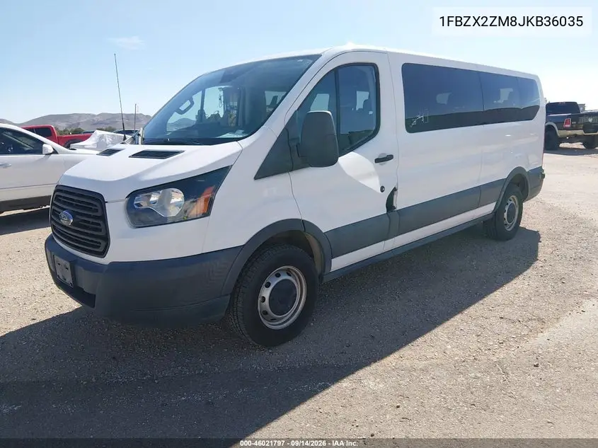 2018 FORD TRANSIT VIN 1FBZX2ZM8JKB36035 — фото 2