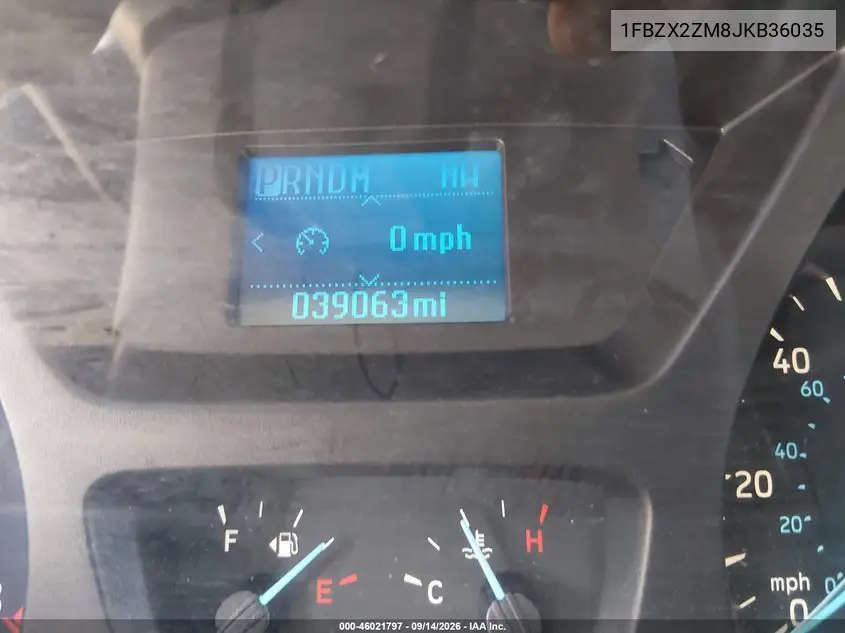 2018 FORD TRANSIT VIN 1FBZX2ZM8JKB36035 — фото 20