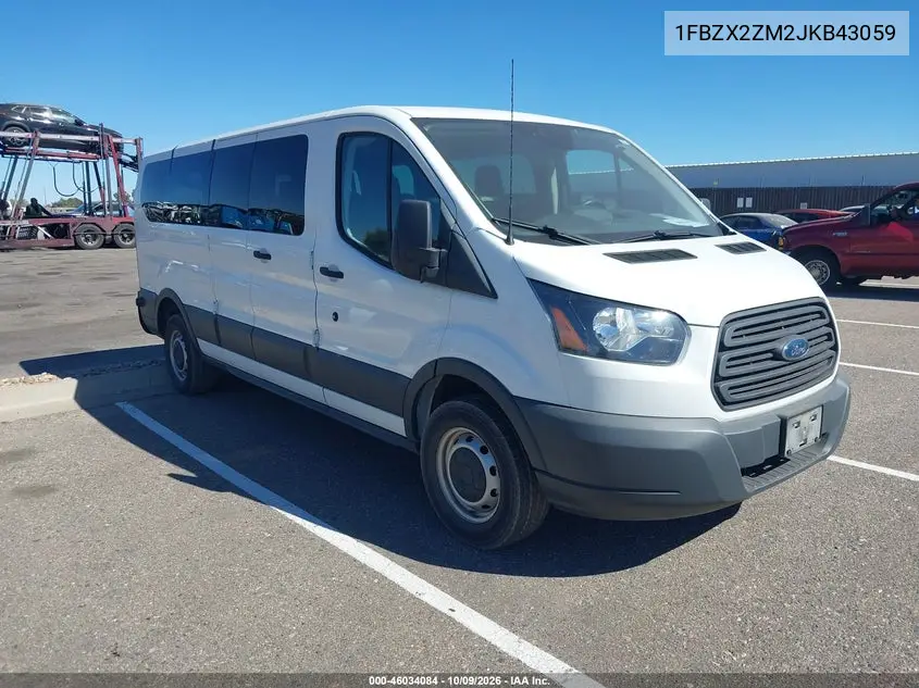 FORD TRANSIT 2018, VIN 1FBZX2ZM2JKB43059