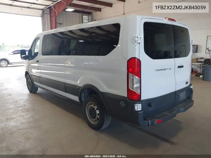 2018 FORD TRANSIT VIN 1FBZX2ZM2JKB43059 — фото 3