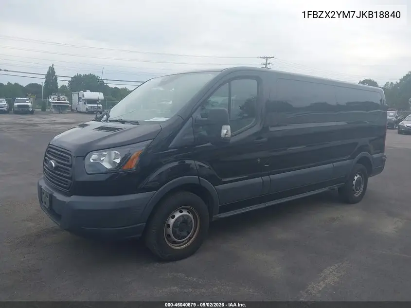 2018 FORD TRANSIT VIN 1FBZX2YM7JKB18840 — фото 2