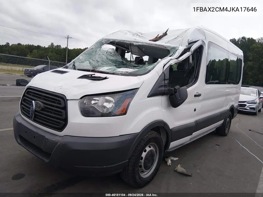 2018 FORD TRANSIT VIN 1FBAX2CM4JKA17646 — фото 2
