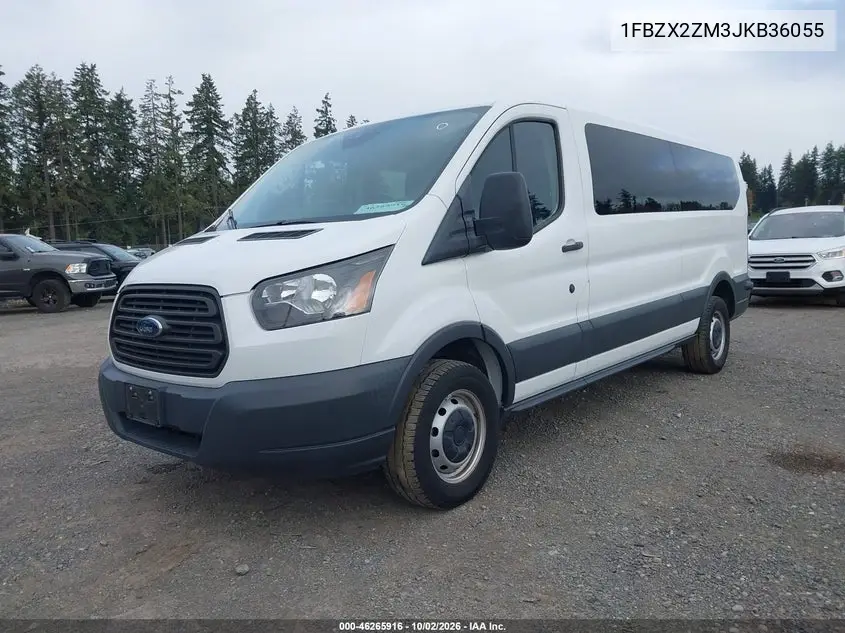 2018 FORD TRANSIT VIN 1FBZX2ZM3JKB36055 — фото 2