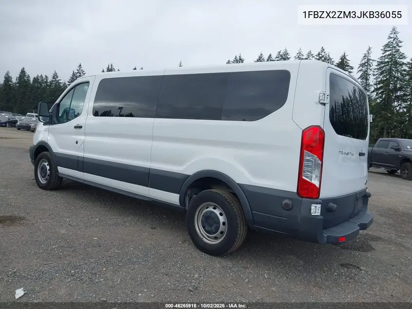 2018 FORD TRANSIT VIN 1FBZX2ZM3JKB36055 — фото 3