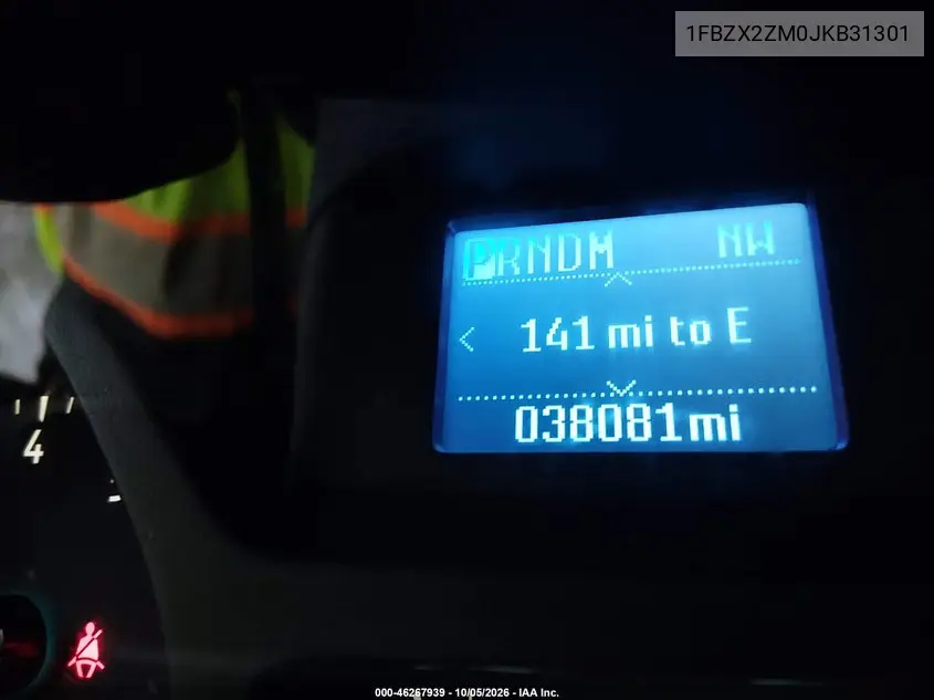 2018 FORD TRANSIT VIN 1FBZX2ZM0JKB31301 — фото 15