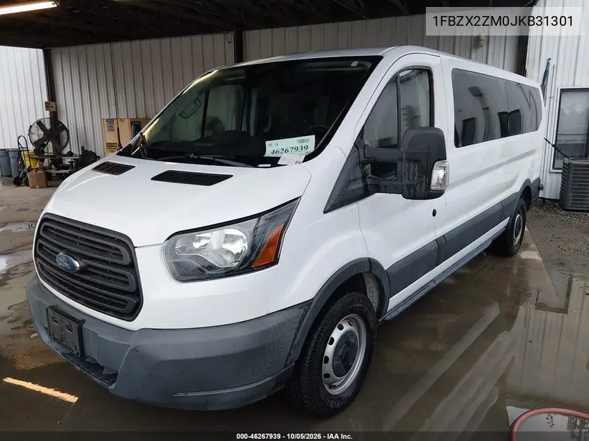 2018 FORD TRANSIT VIN 1FBZX2ZM0JKB31301 — фото 2
