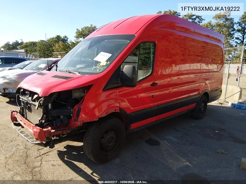 2018 FORD TRANSIT VIN 1FTYR3XM0JKA19222 — фото 2