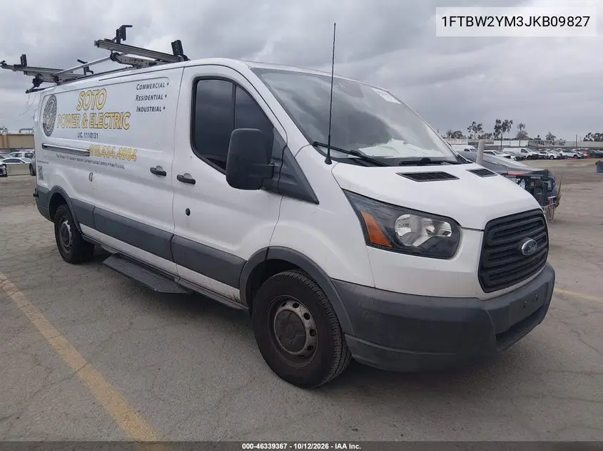 FORD TRANSIT 2018, VIN 1FTBW2YM3JKB09827