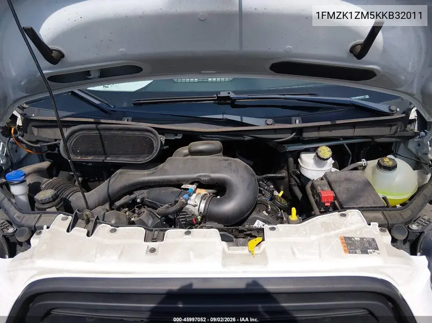 2019 FORD TRANSIT VIN 1FMZK1ZM5KKB32011 — фото 10