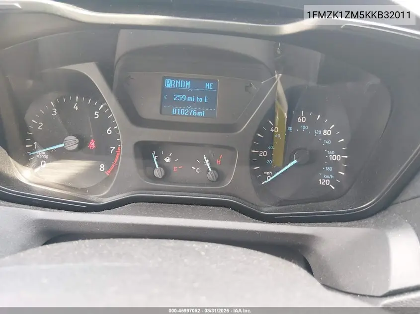 2019 FORD TRANSIT VIN 1FMZK1ZM5KKB32011 — фото 15