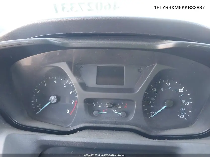 2019 FORD TRANSIT VIN 1FTYR3XM6KKB33887 — фото 15