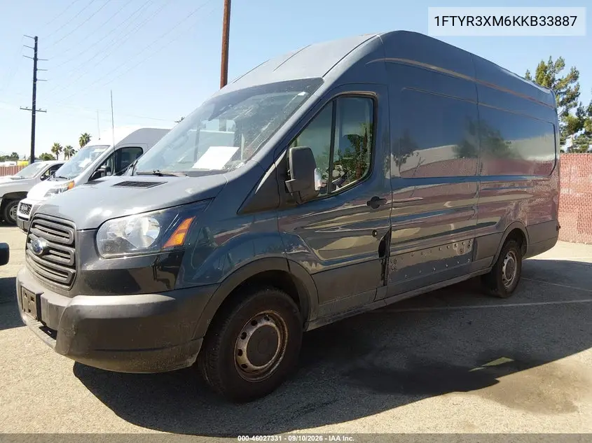 2019 FORD TRANSIT VIN 1FTYR3XM6KKB33887 — фото 2