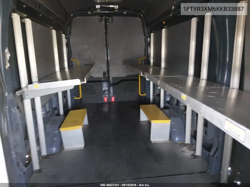 2019 FORD TRANSIT VIN 1FTYR3XM6KKB33887 — фото 8