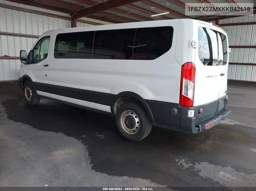 2019 FORD TRANSIT VIN 1FBZX2ZMXKKB43618 — фото 3