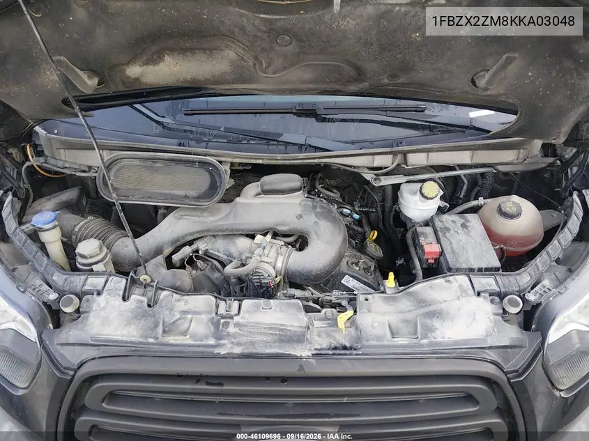 2019 FORD TRANSIT VIN 1FBZX2ZM8KKA03048 — фото 10