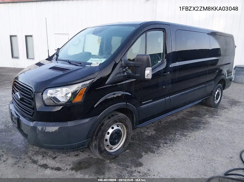 2019 FORD TRANSIT VIN 1FBZX2ZM8KKA03048 — фото 2